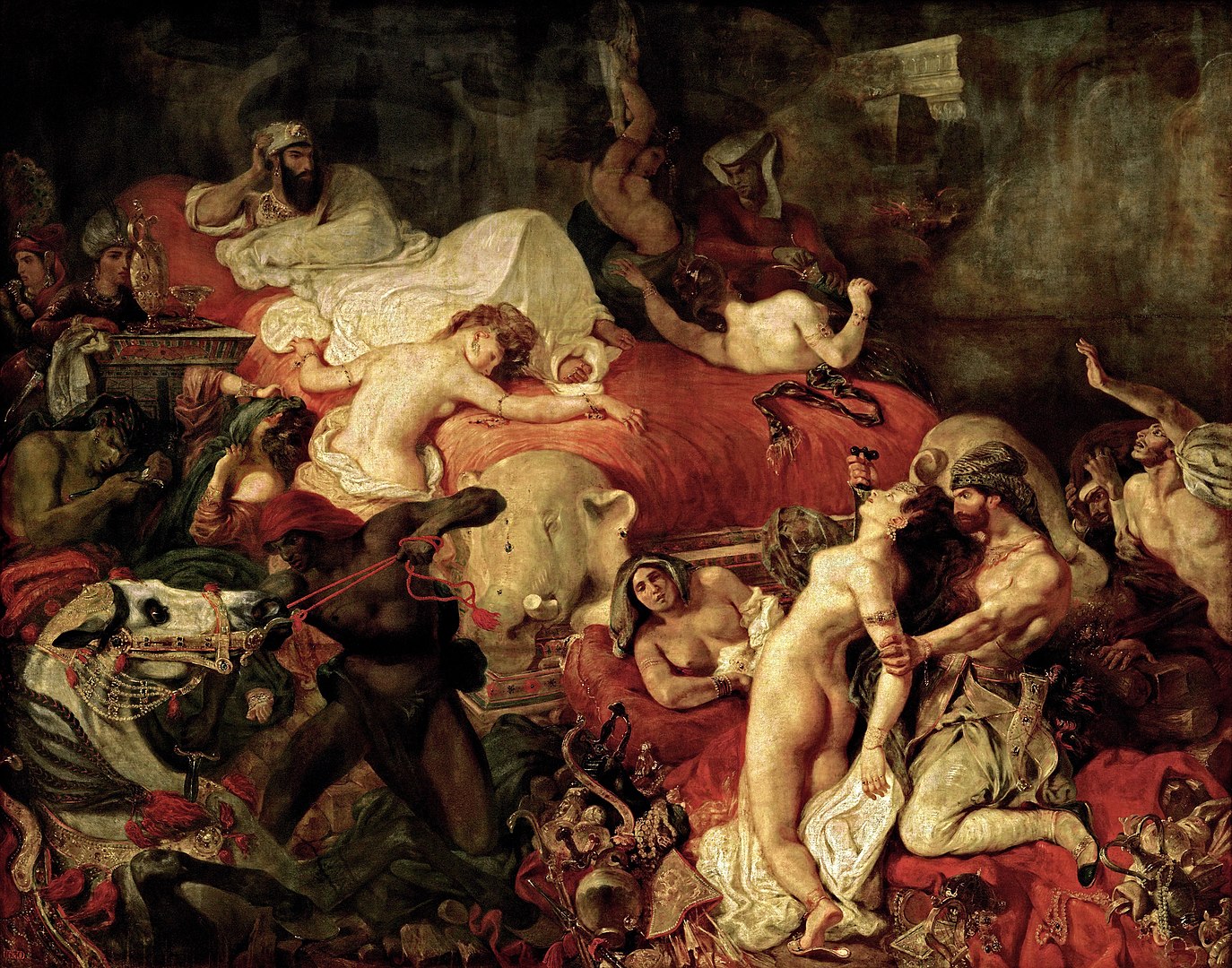 Eugène Delacroix, La morte di Sardanapalo, 1827