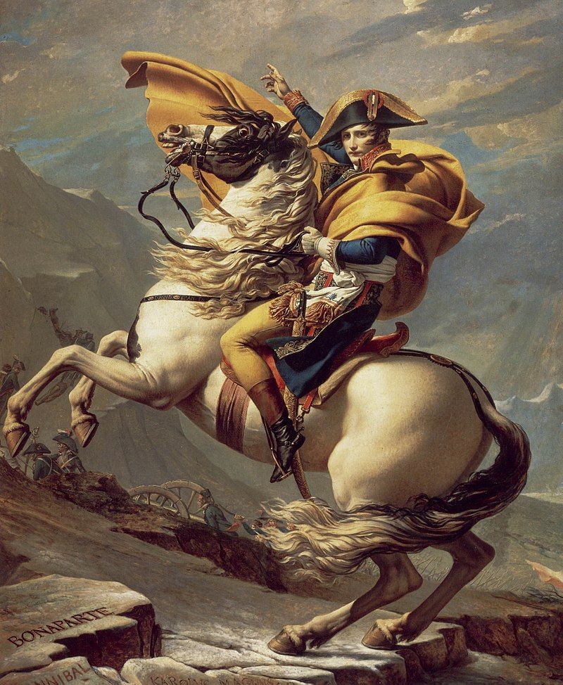 Jacques-Louis David, Bonaparte valica il Gran San Bernardo, 1801