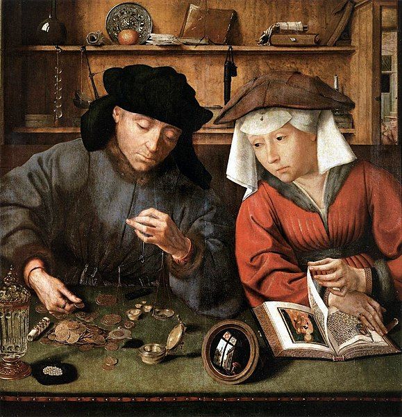 Quentin Massys, Il cambiavalute e sua moglie, 1514