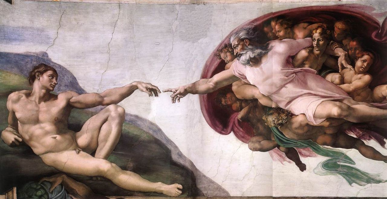 Michelangelo Buonarroti, Creazione di Adamo, 1511