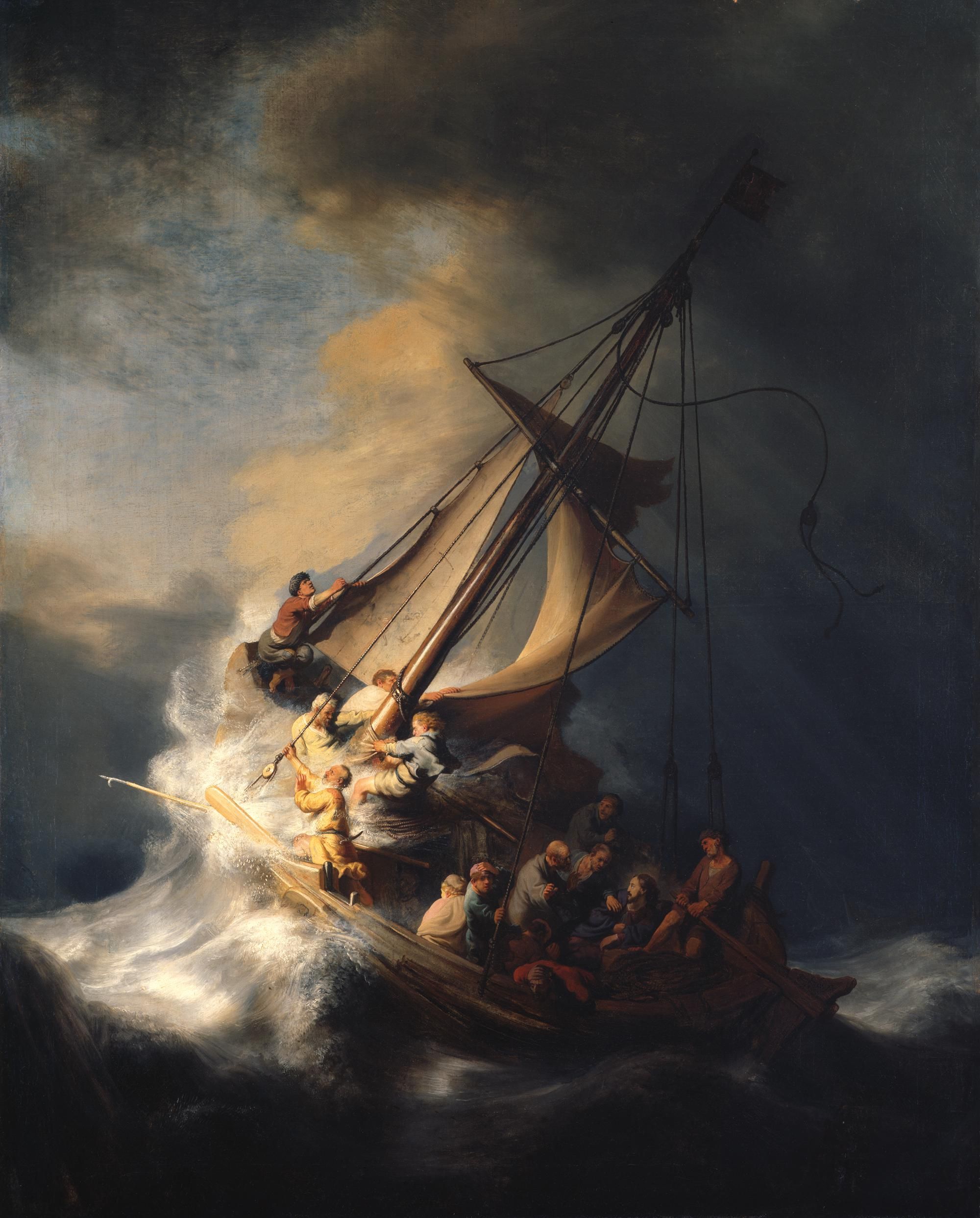 Rembrandt, Cristo nella tempesta (ovvero La tempesta sedata), 1633