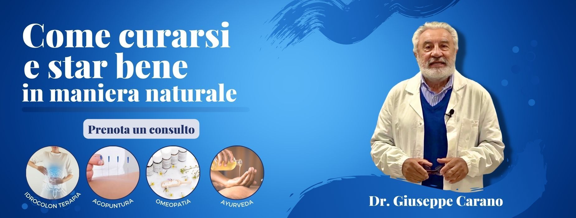 Consulti di agopuntura, ayurveda e idro colon terapia con il dott. Carano presso il Centro Studi Bhaktivedanta