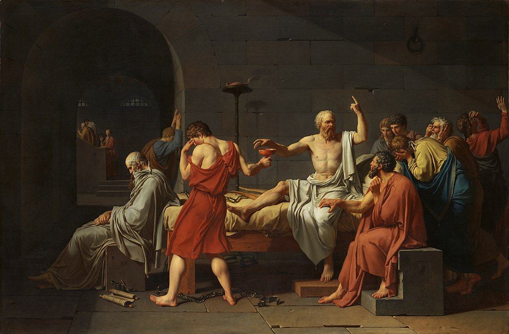 Jacques-Louis David, Morte di Socrate, 1787