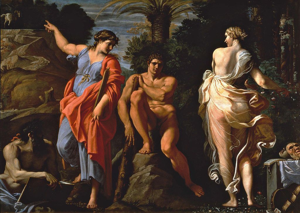 Annibale Carracci, Ercole al bivio tra il Vizio e la Virtù, 1596